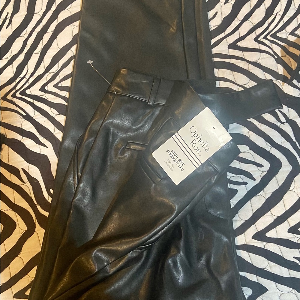 Ophelia Roe black leathery pants SOLD